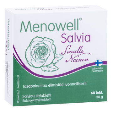 Hankintatukku Menowell Salvia 60 tablettia kotelossa